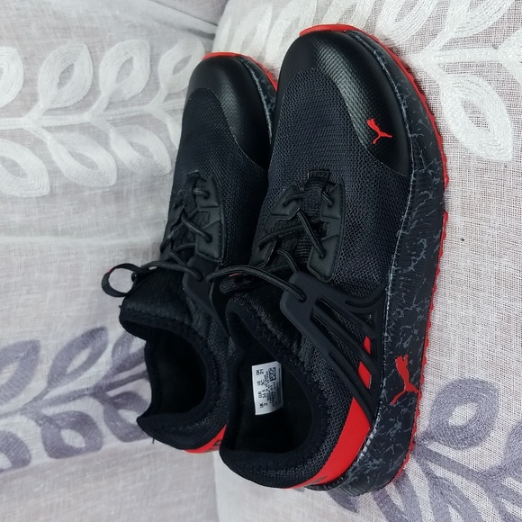 Boys' Puma Little Kid Pacer Future Marbelized Running Shoes size 3C - Picture 5 of 17